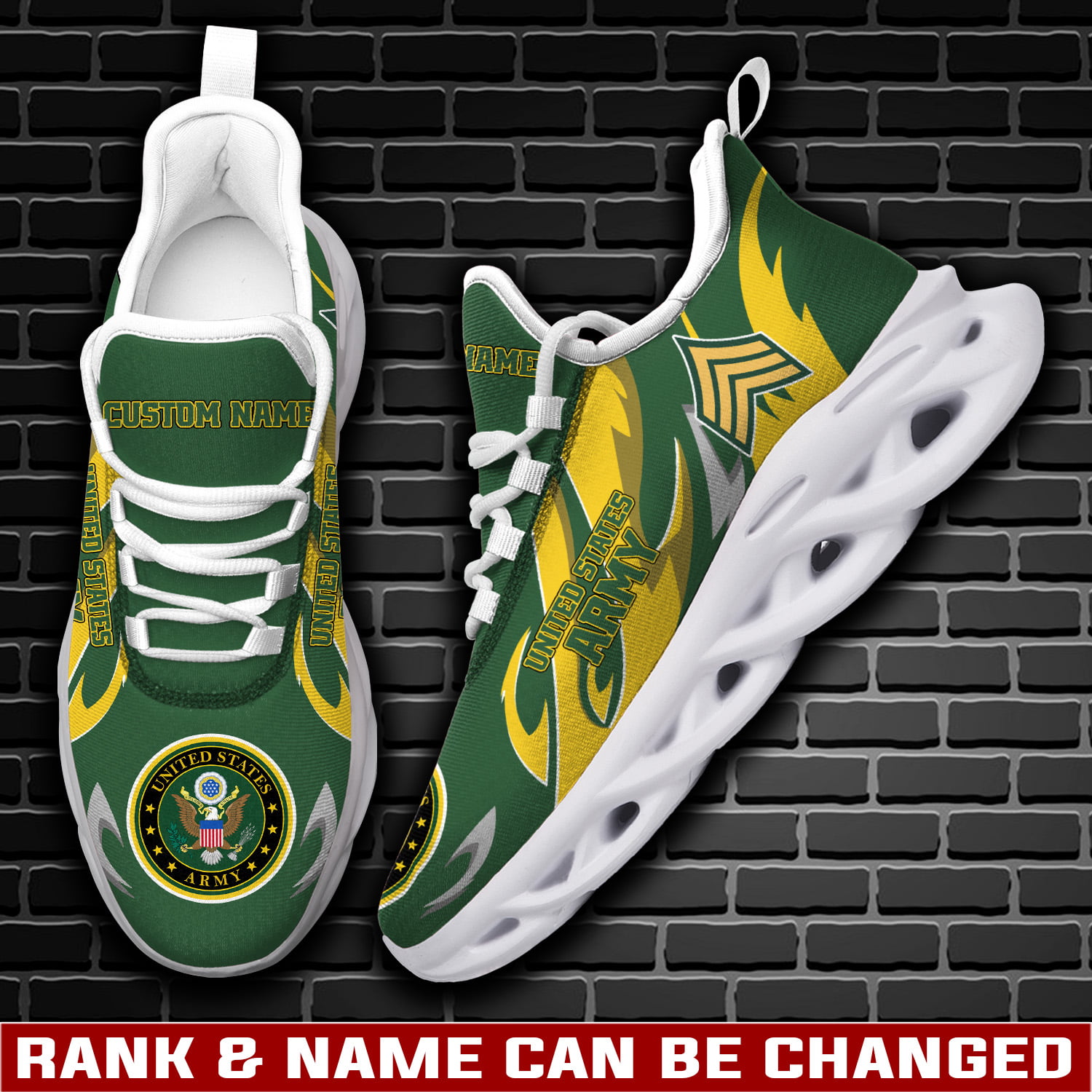 JWFancy US Army Max Soul Shoes Sneakers For Men And Women