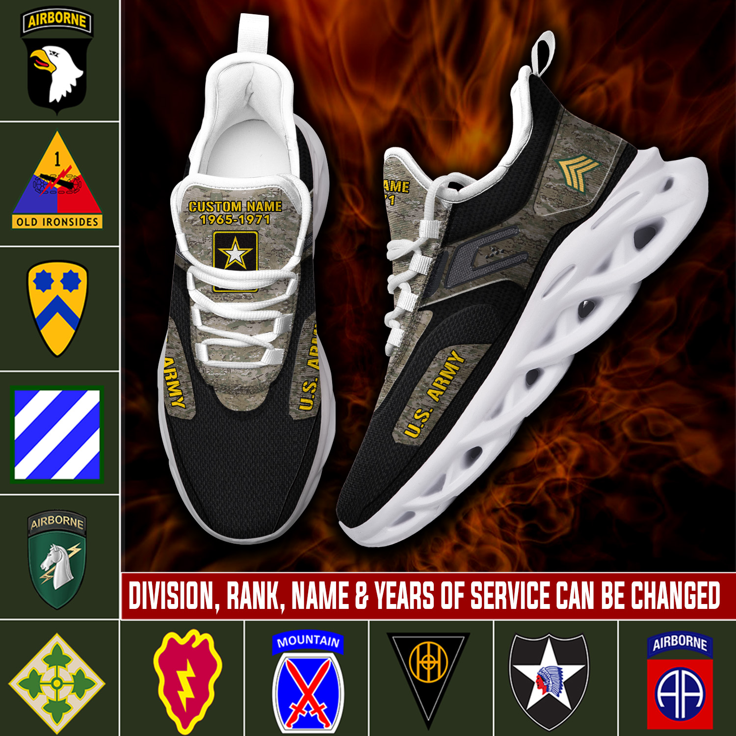 JWFancy US Army Max Soul Shoes Sneakers For Men And Women