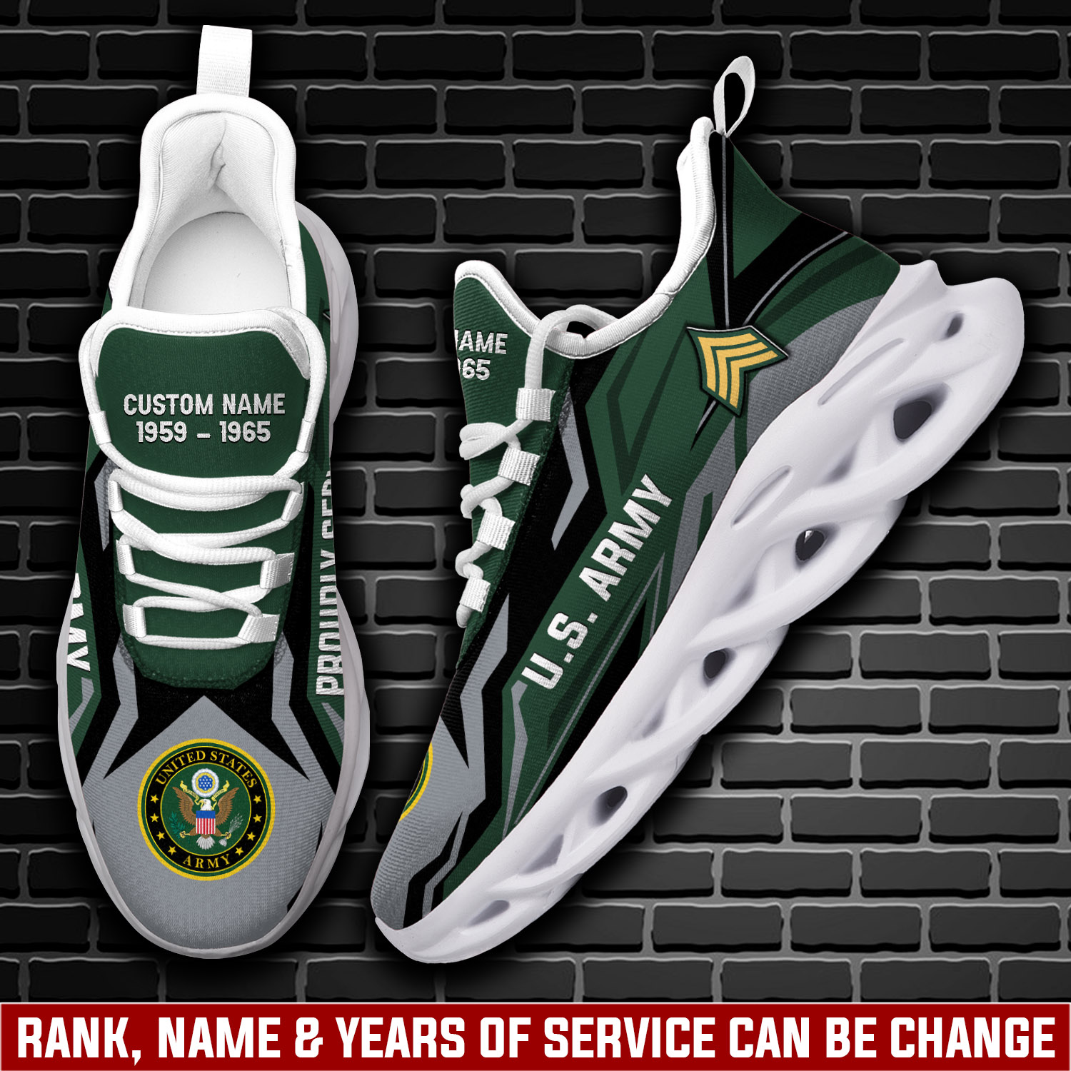 JWFancy US Army Max Soul Shoes Sneakers For Men And Women