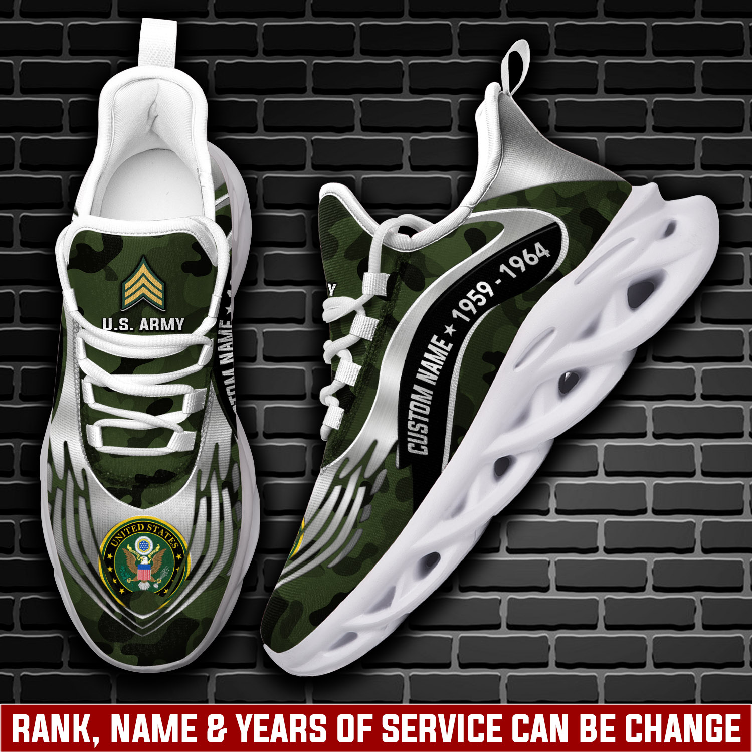 JWFancy US Army Max Soul Shoes Sneakers For Men And Women