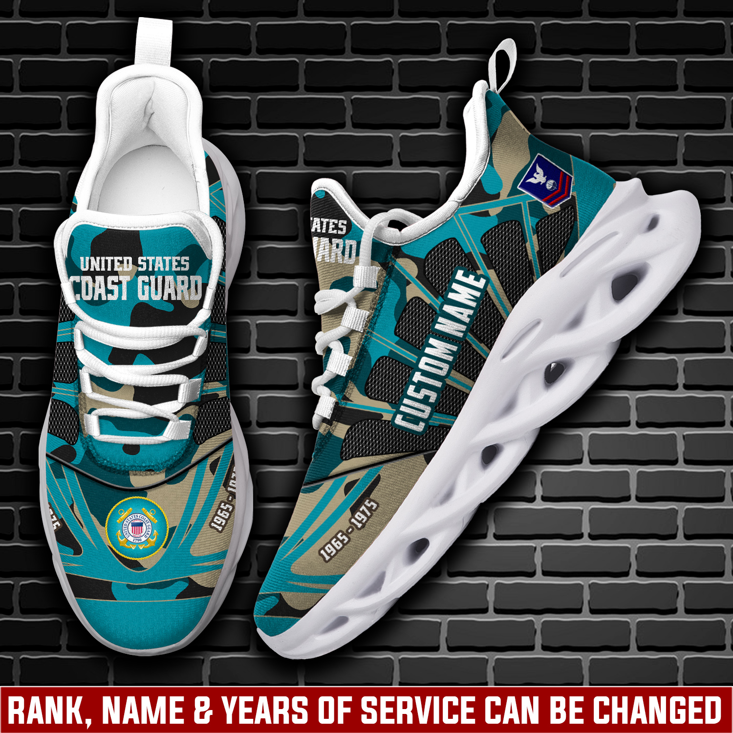 JWFancy US Coast Guard Max Soul Shoes Sneakers For Men And Women
