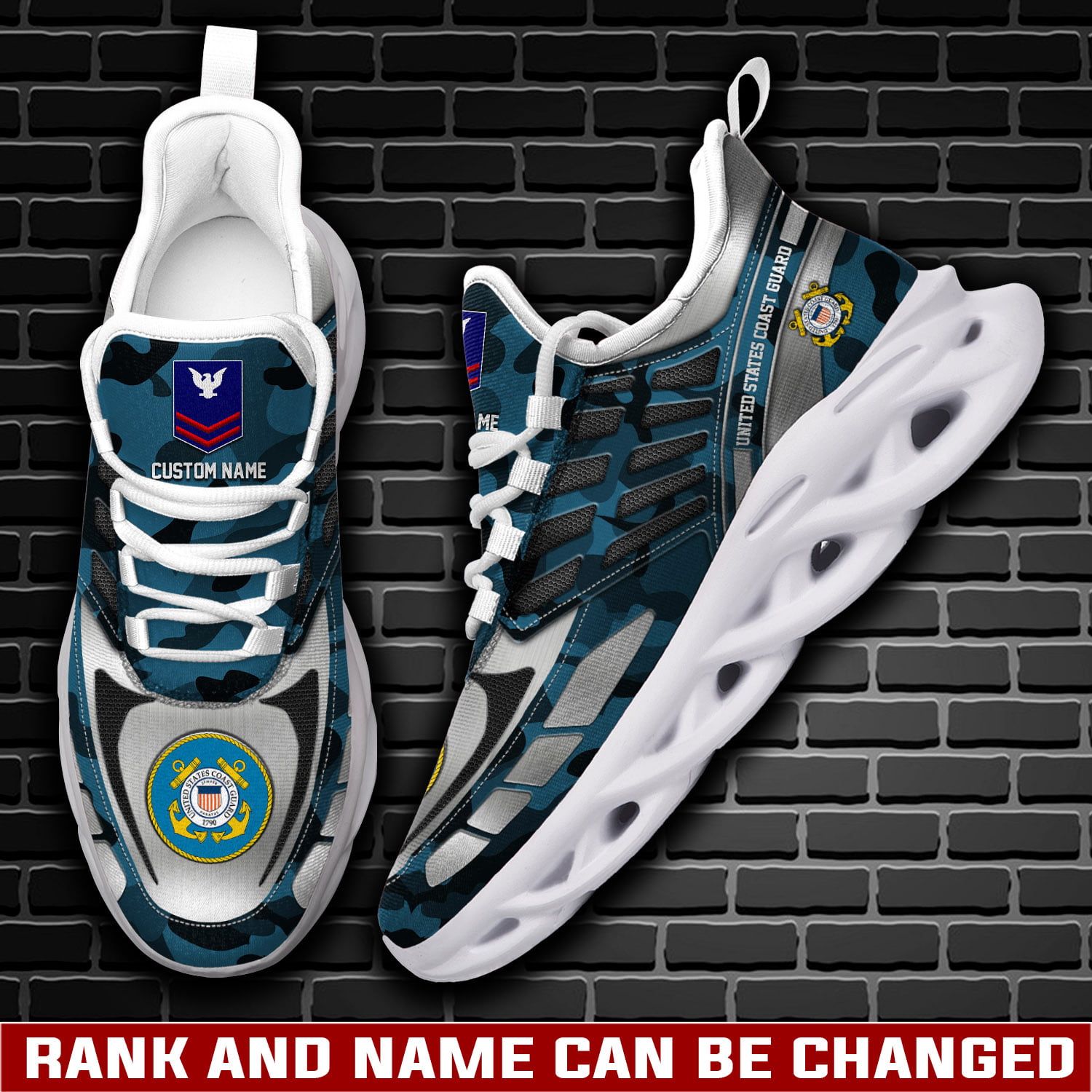 JWFancy US Coast Guard Max Soul Shoes Sneakers For Men And Women