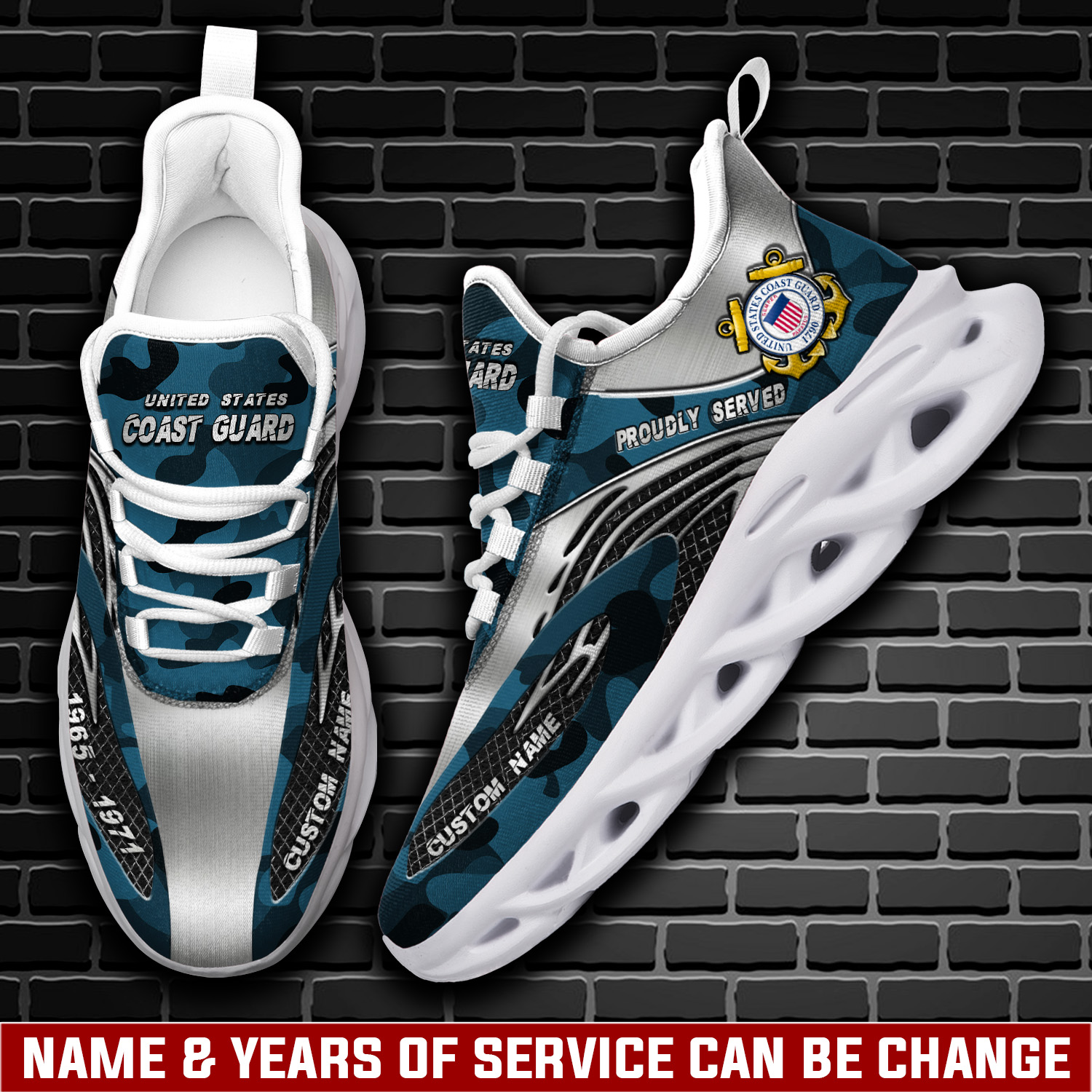 JWFancy US Coast Guard Max Soul Shoes Sneakers For Men And Women