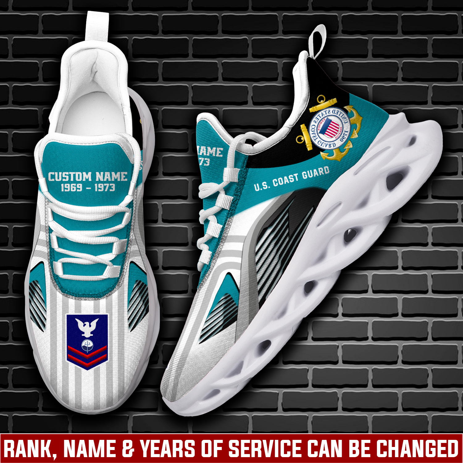 JWFancy US Coast Guard Max Soul Shoes Sneakers For Men And Women