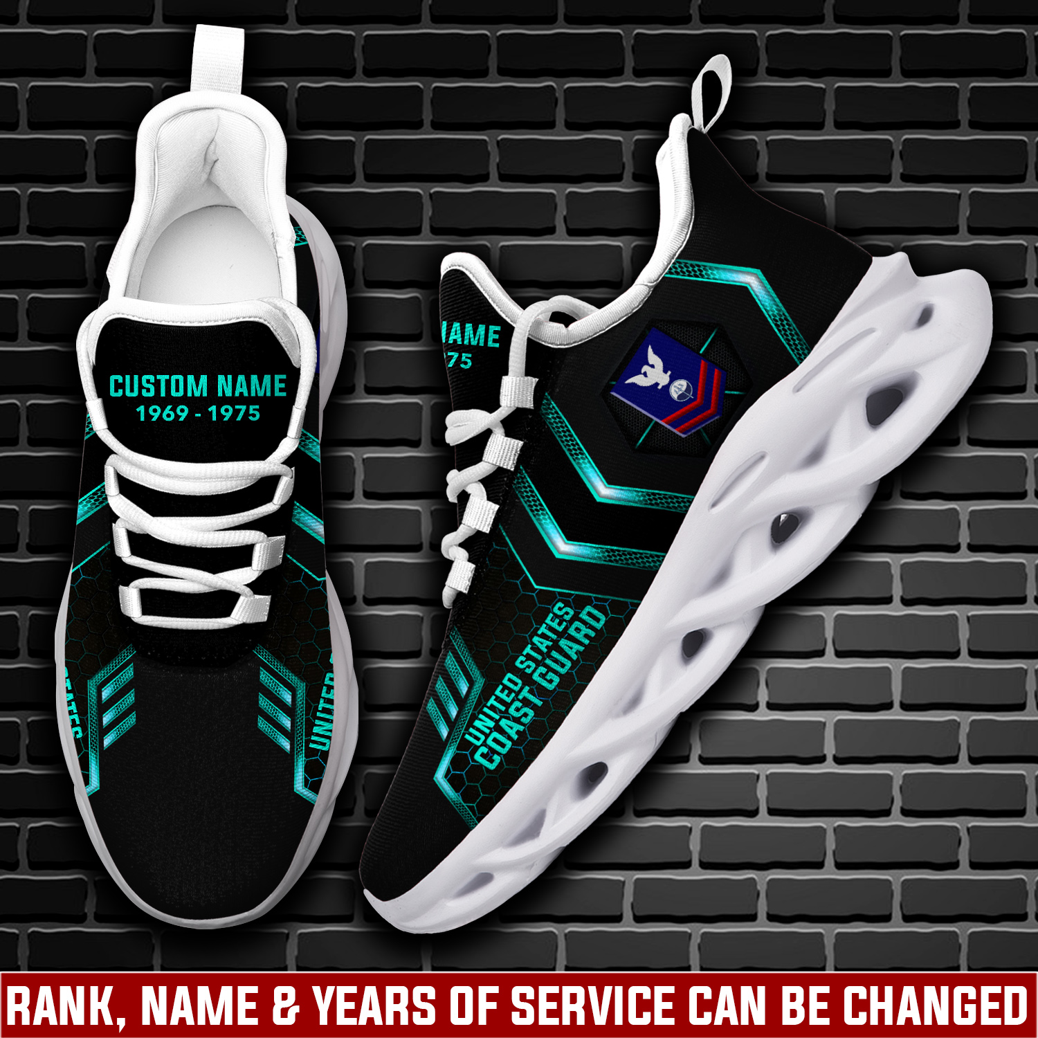 JWFancy US Coast Guard Max Soul Shoes Sneakers For Men And Women