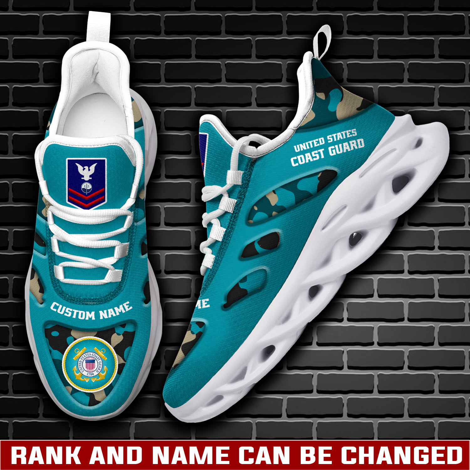 JWFancy US Coast Guard Max Soul Shoes Sneakers For Men And Women
