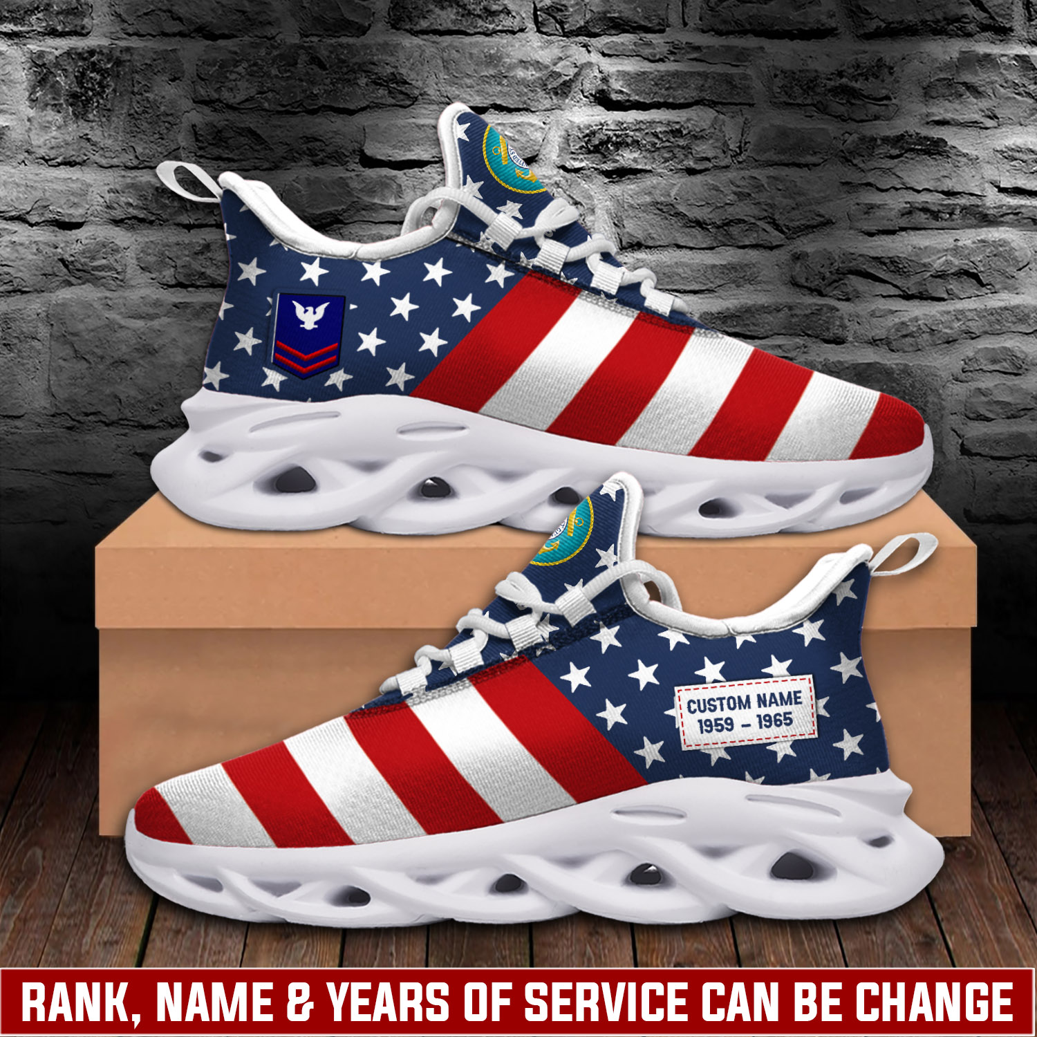 JWFancy US Coast Guard Max Soul Shoes Sneakers For Men And Women