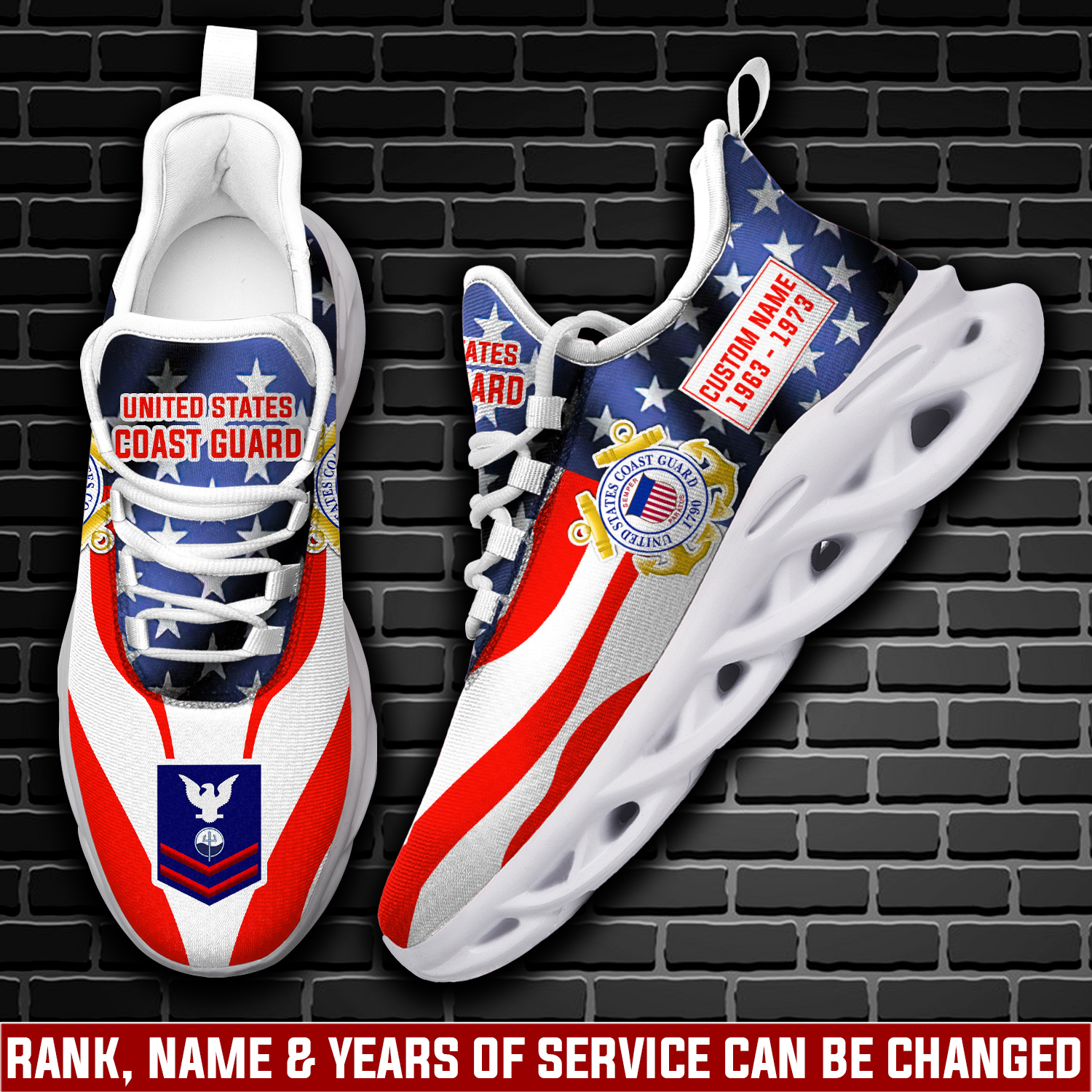 JWFancy US Coast Guard Max Soul Shoes Sneakers For Men And Women
