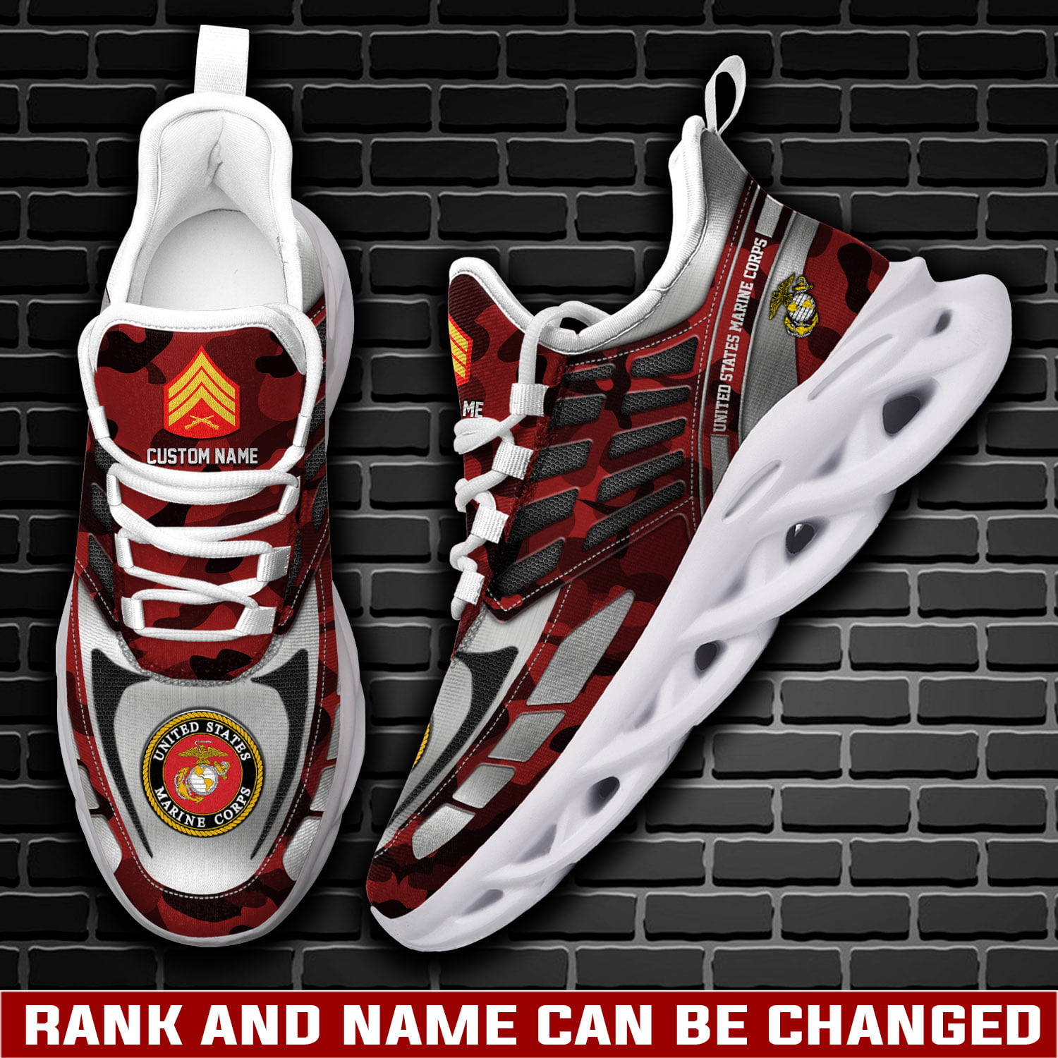 JWFancy US Marine Corps Max Soul Shoes Sneakers For Men And Women