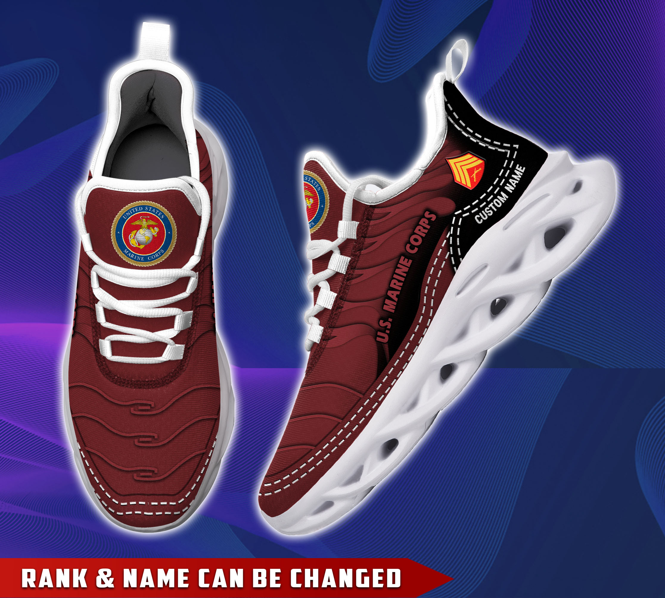 JWFancy US Marine Corps Max Soul Shoes Sneakers For Men And Women