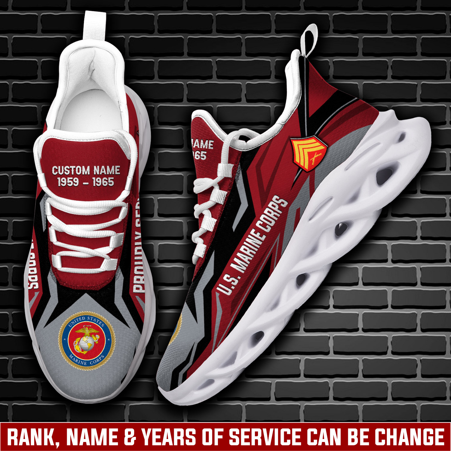 JWFancy US Marine Corps Max Soul Shoes Sneakers For Men And Women
