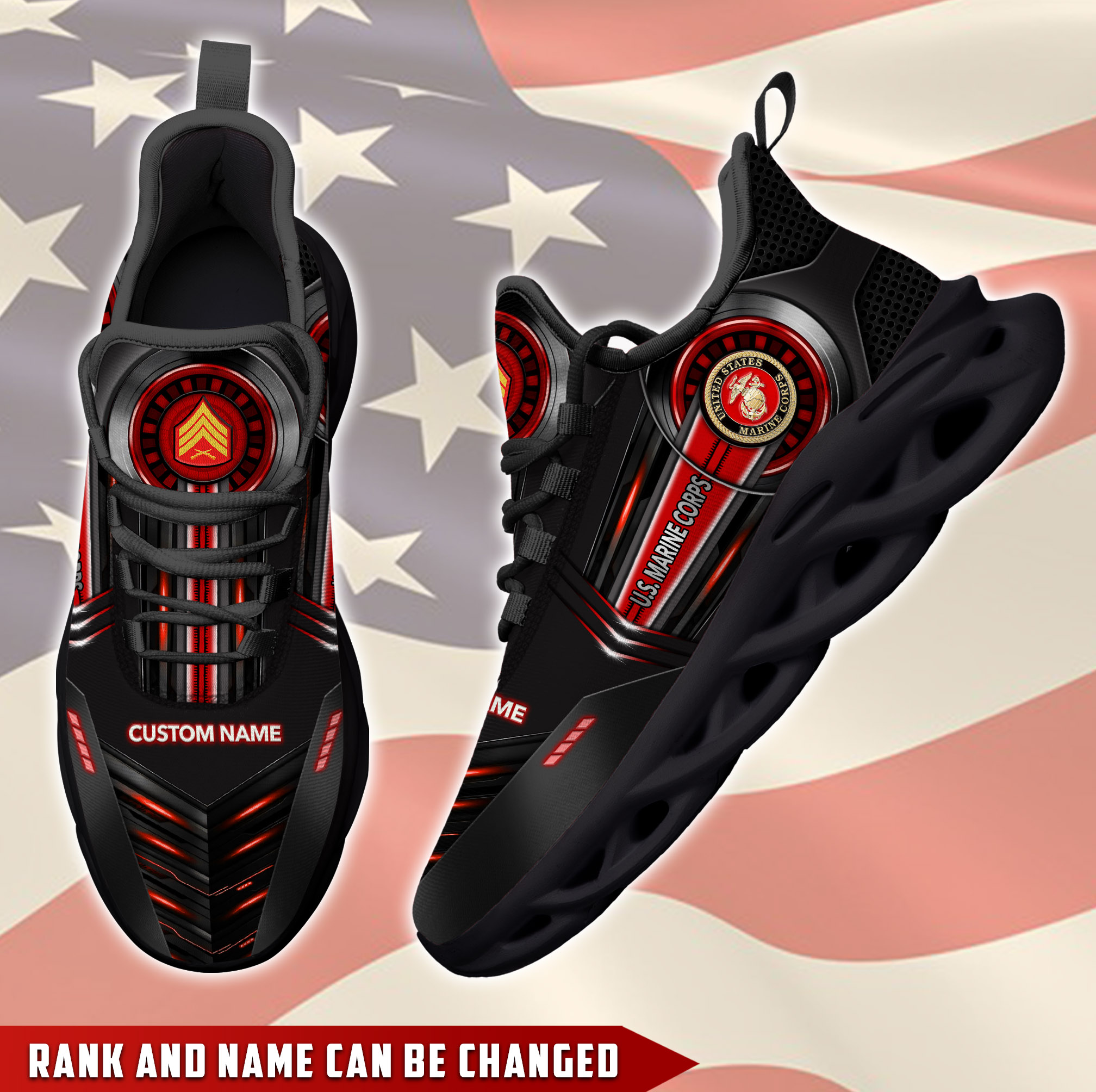 JWFancy US Marine Corps Max Soul Shoes Sneakers For Men And Women