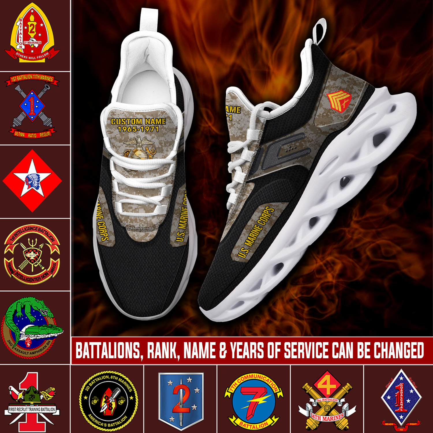 JWFancy US Marine Corps Max Soul Shoes Sneakers For Men And Women