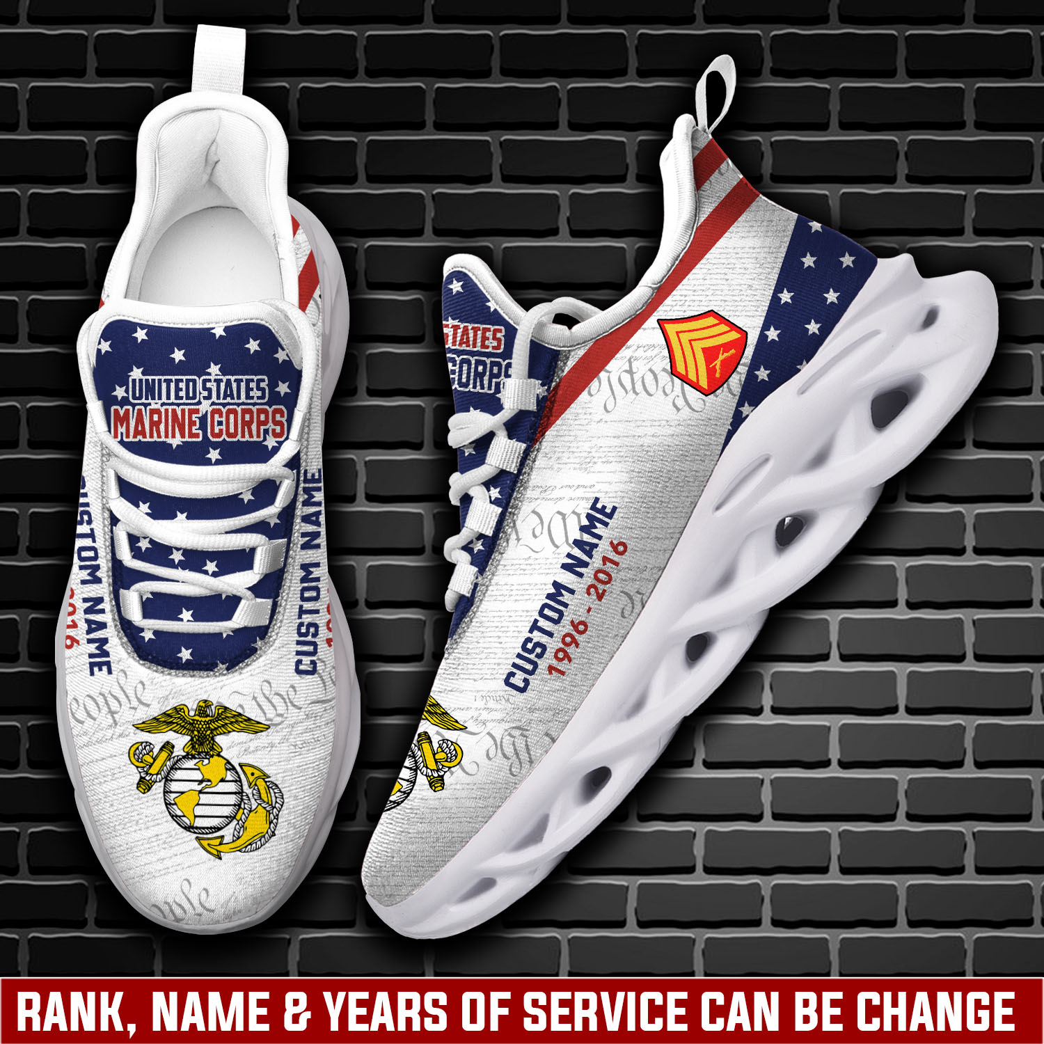JWFancy US Marine Corps Max Soul Shoes Sneakers For Men And Women