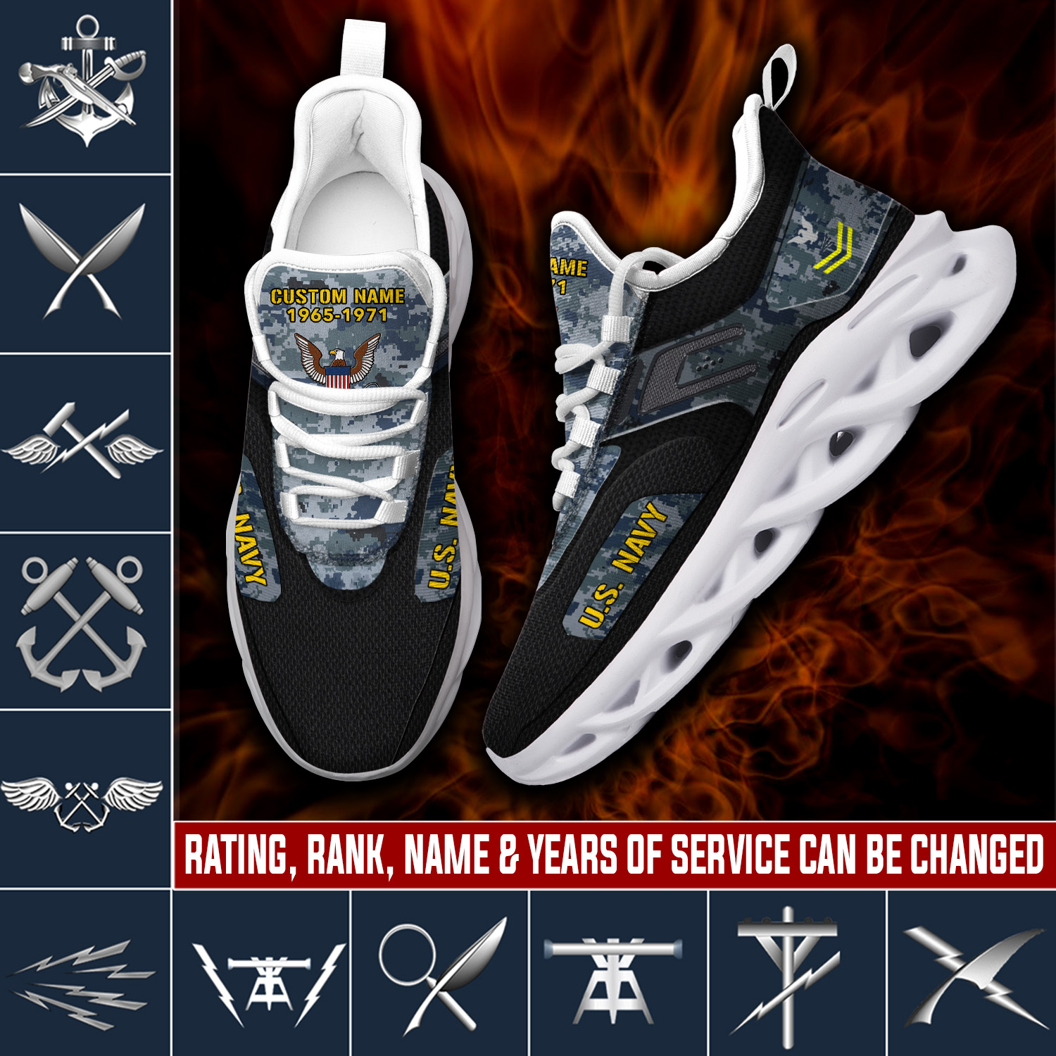 JWFancy US Navy Max Soul Shoes Sneakers For Men And Women