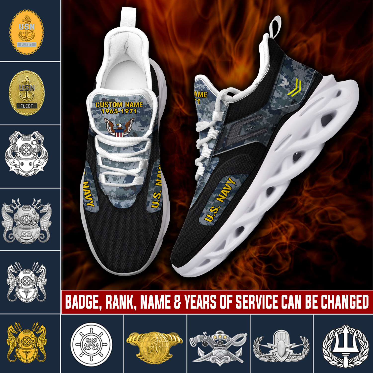 JWFancy US Navy Max Soul Shoes Sneakers For Men And Women