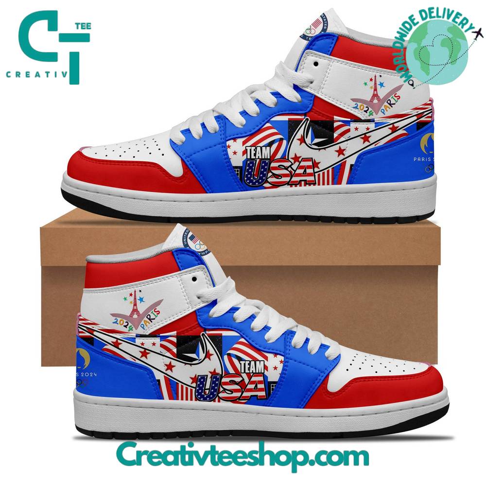 JWFancy USA Olympic Team AJ1 High Sneakers Shoes For Men And Women