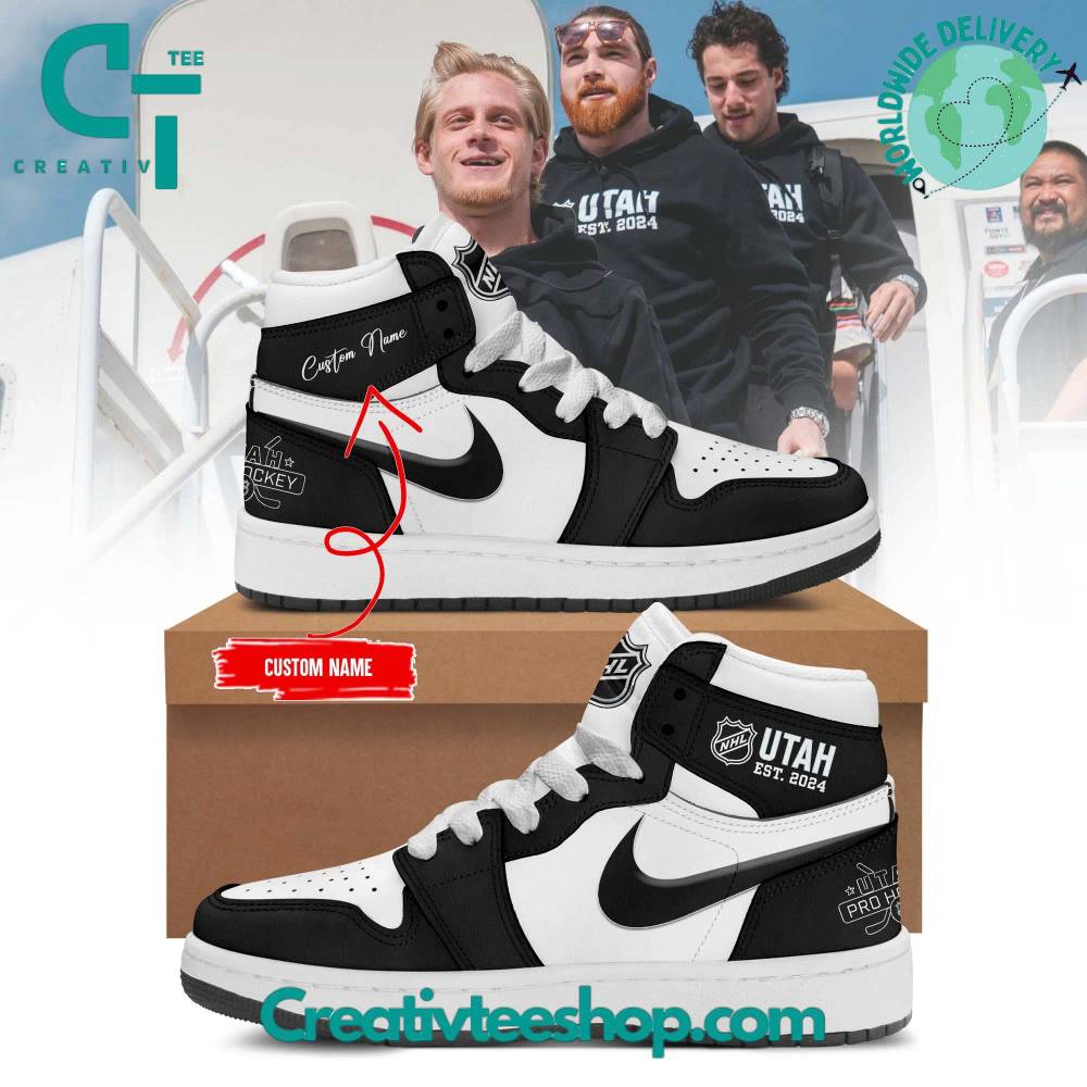 JWFancy Utah Hockey Club AJ1 High Sneakers Shoes For Men And Women