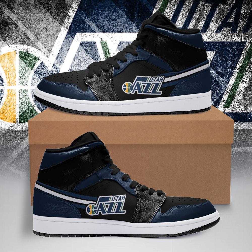JWFancy Utah Jazz NBA AJ1 High Sneakers Shoes For Men And Women
