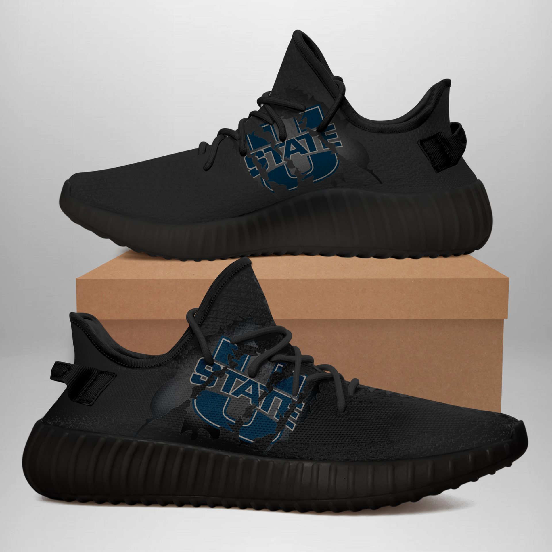 JWFancy Utah State Aggies Yeezy Boost Shoes For Men And Women