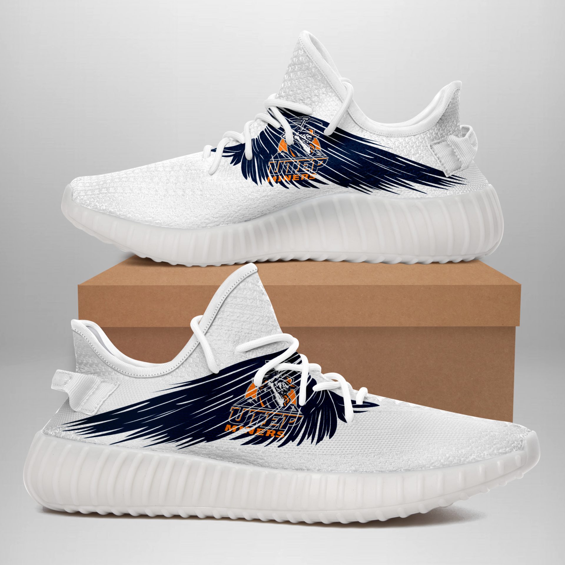 JWFancy UTEP Miners Yeezy Boost Shoes For Men And Women