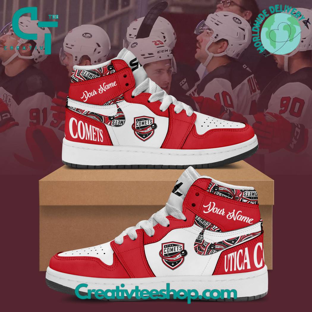 JWFancy Utica Comets AJ1 High Sneakers Shoes For Men And Women