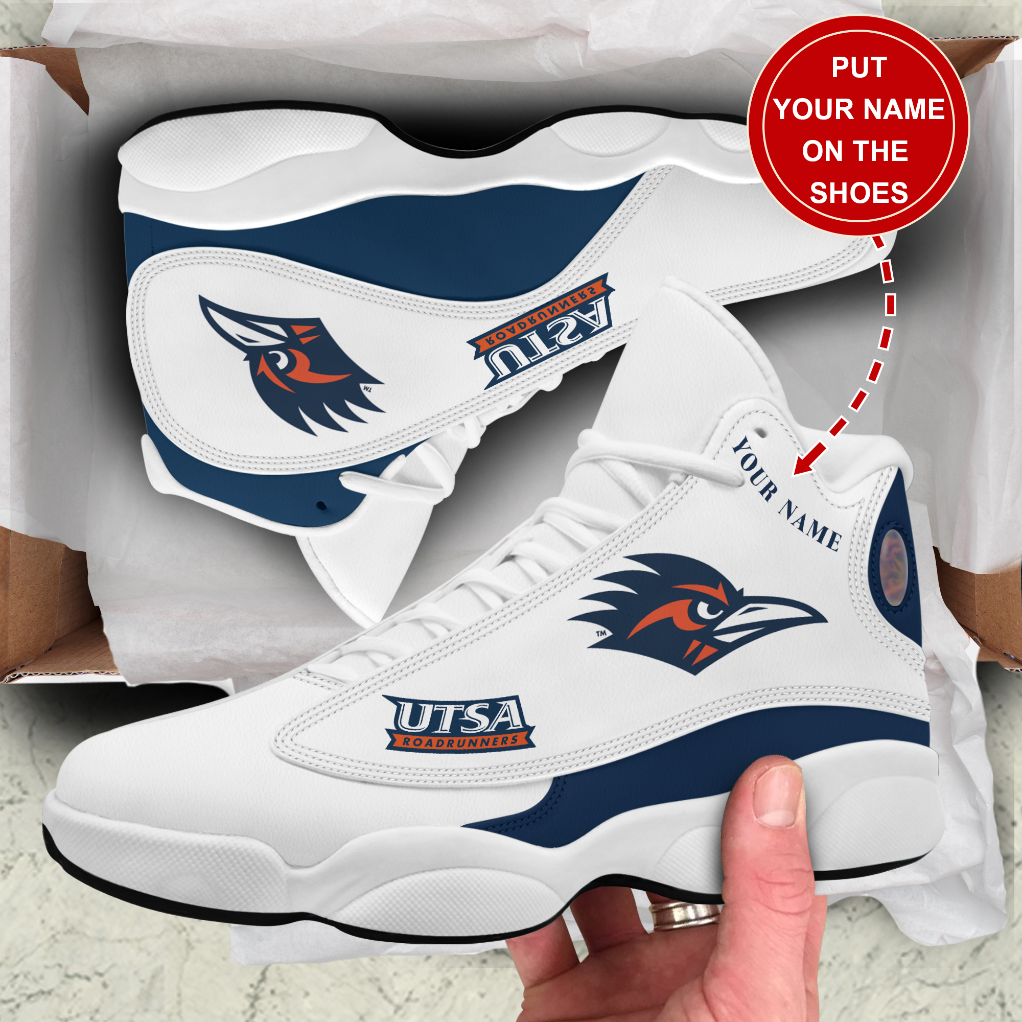 JWFancy UTSA Roadrunners AJ13 Sneakers Shoes For Men And Women