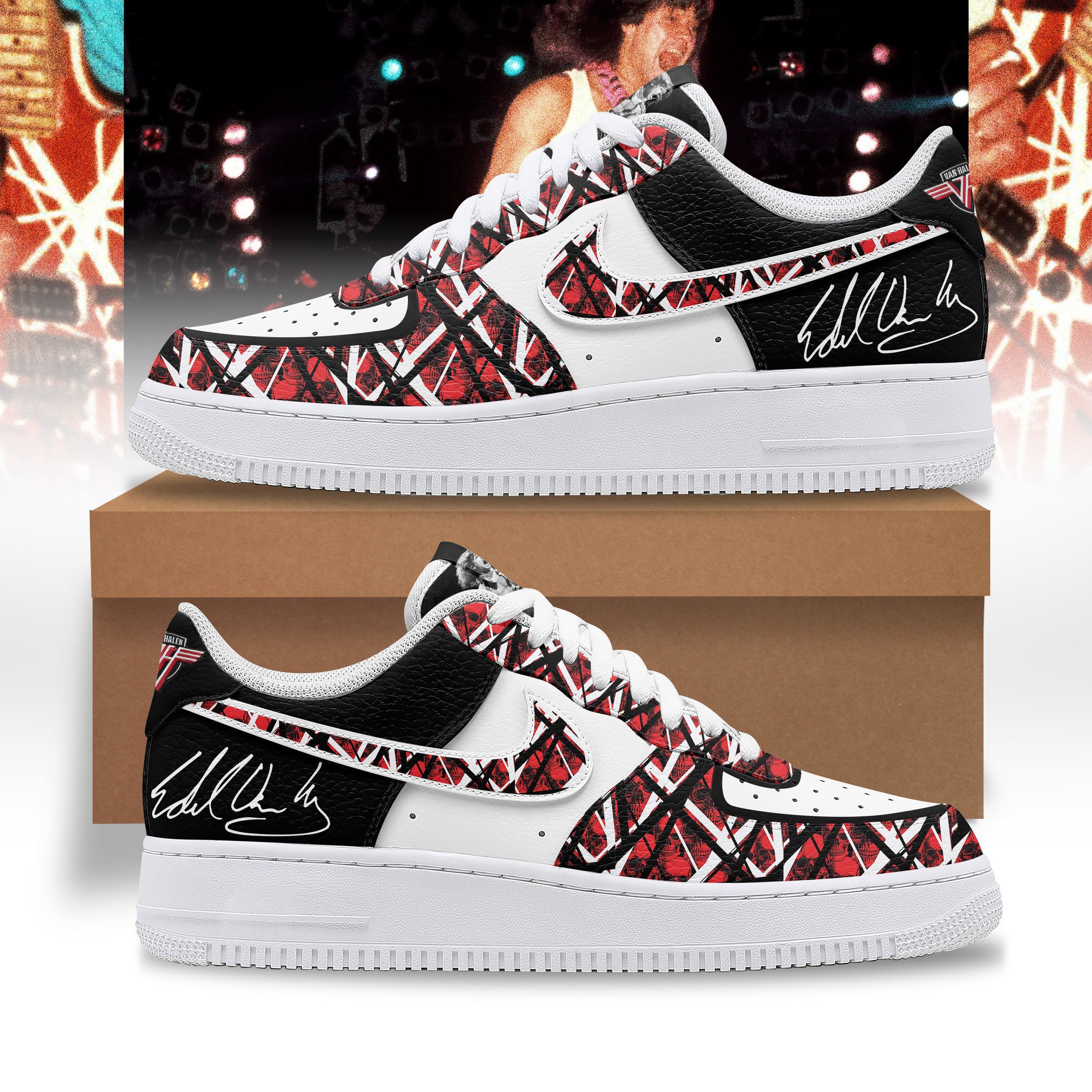 JWFancy Van Halen Air Low-Top Sneakers Shoes For Men And Women