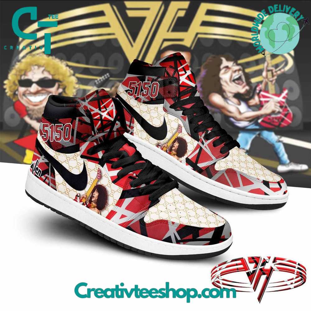 JWFancy Van Halen AJ1 High Sneakers Shoes For Men And Women