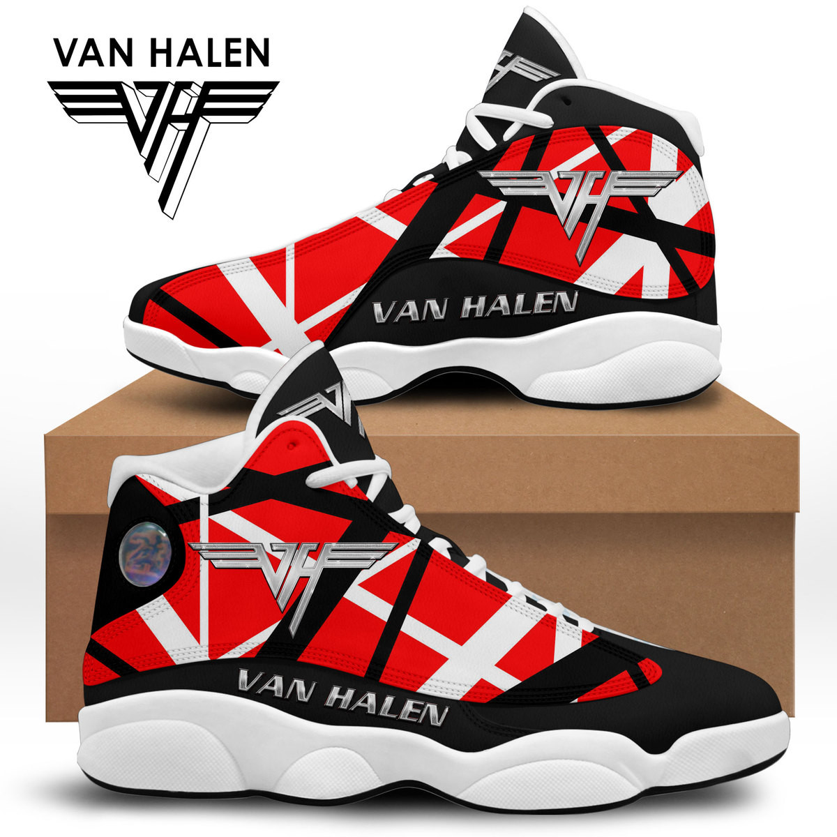 JWFancy Van Halen AJ13 Sneakers Shoes For Men And Women