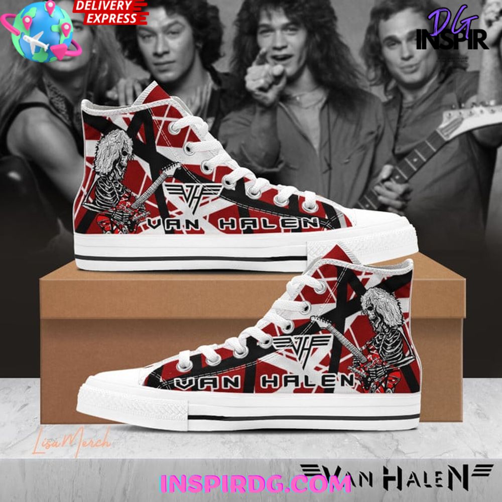 JWFancy Van Halen High Top Canvas Sneakers Shoes For Men And Women