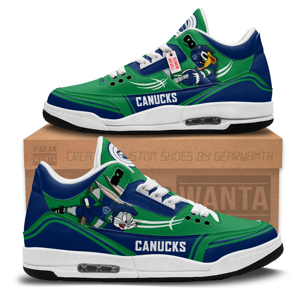 JWFancy Vancouver Canucks AJ3 Sneakers Shoes For Men And Women