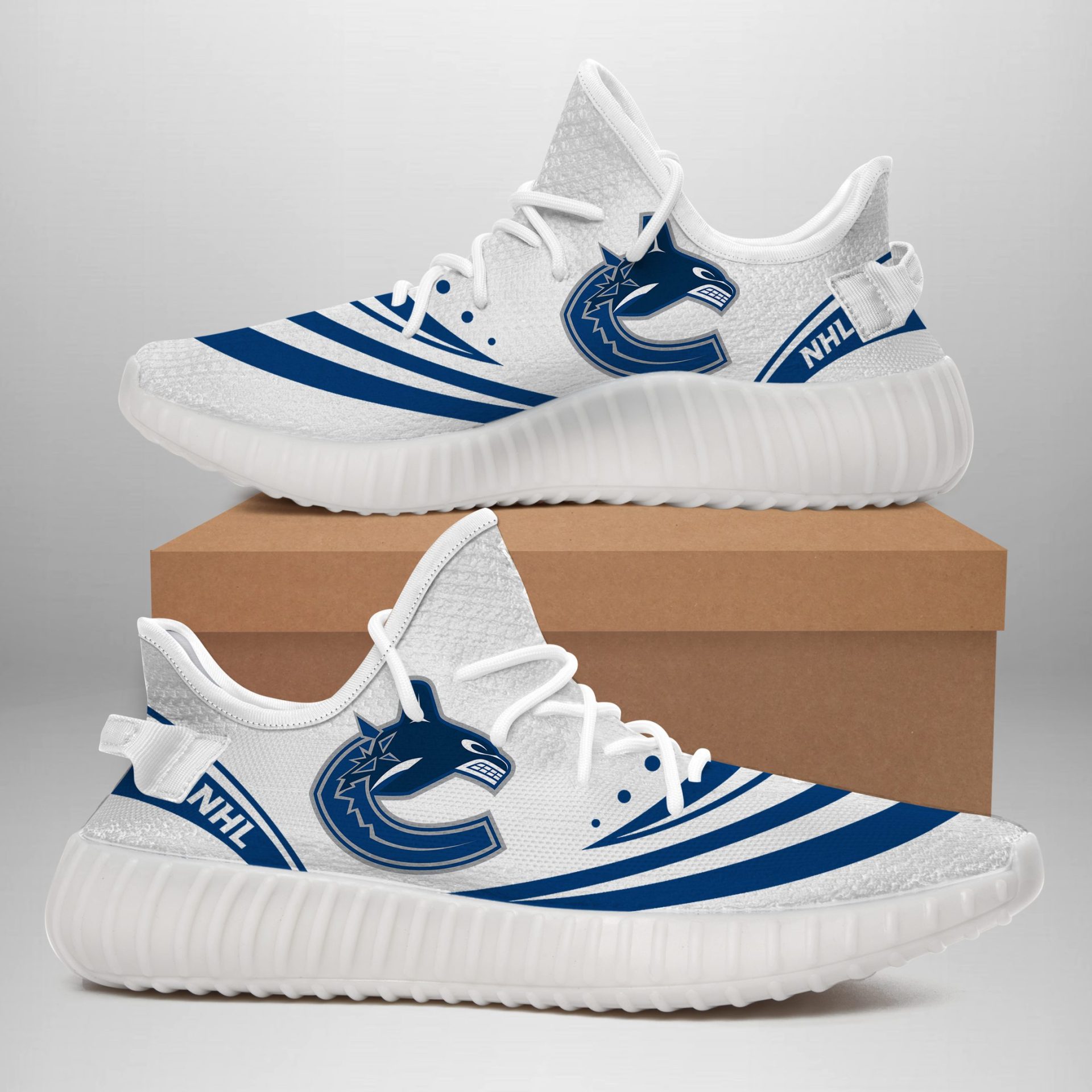 JWFancy Vancouver Canucks Yeezy Boost Shoes For Men And Women