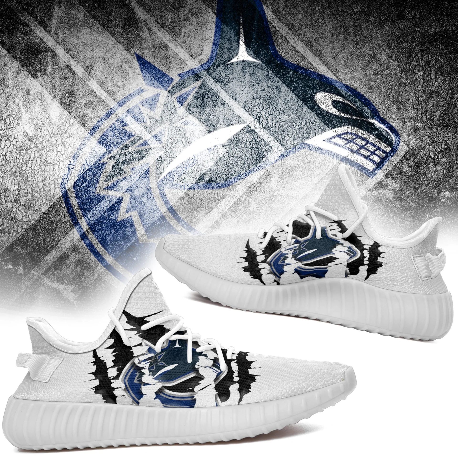 JWFancy Vancouver Canucks Yeezy Boost Shoes For Men And Women