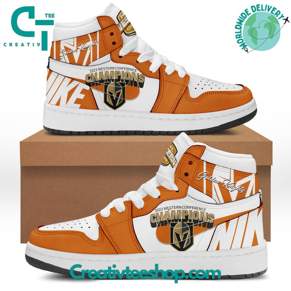 JWFancy Vegas Golden Knights AJ1 High Sneakers Shoes For Men And Women