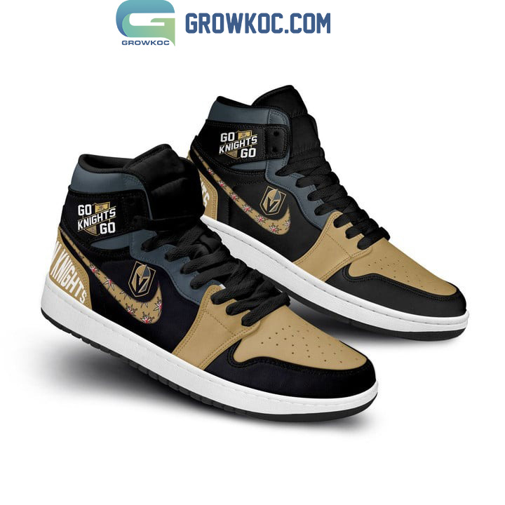 JWFancy Vegas Golden Knights AJ1 High Sneakers Shoes For Men And Women