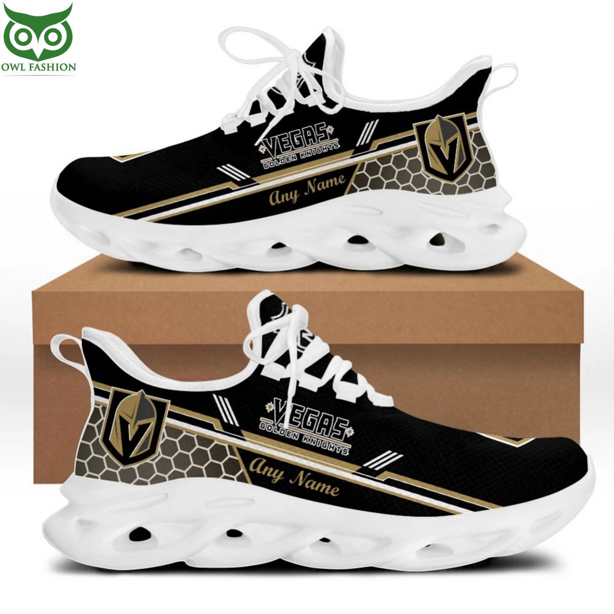 JWFancy Vegas Golden Knights Max Soul Shoes Sneakers For Men And Women