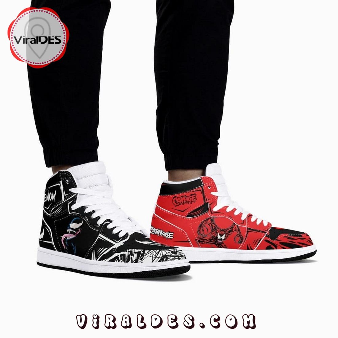 JWFancy Venom AJ1 High Sneakers Shoes For Men And Women