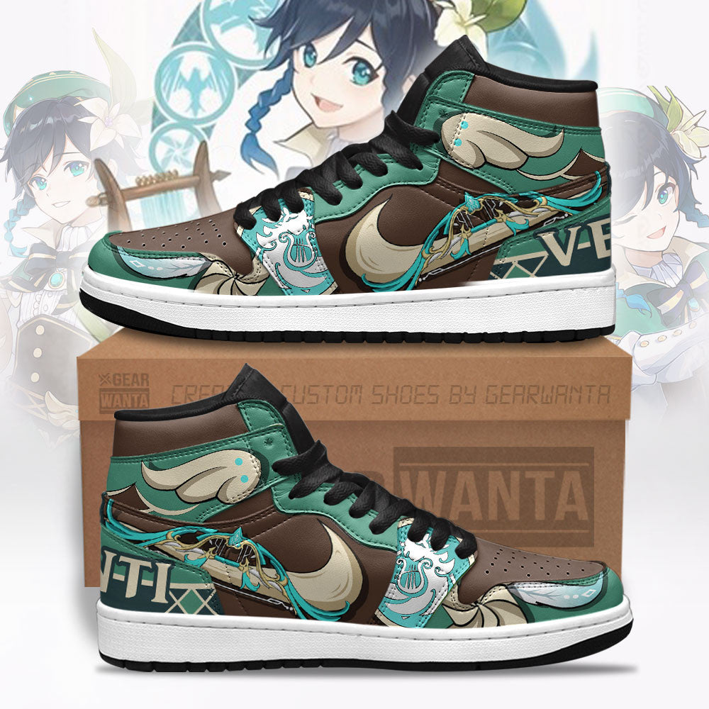 JWFancy Venti Sw Genshin Impact AJ1 High Sneakers Shoes For Men And Women