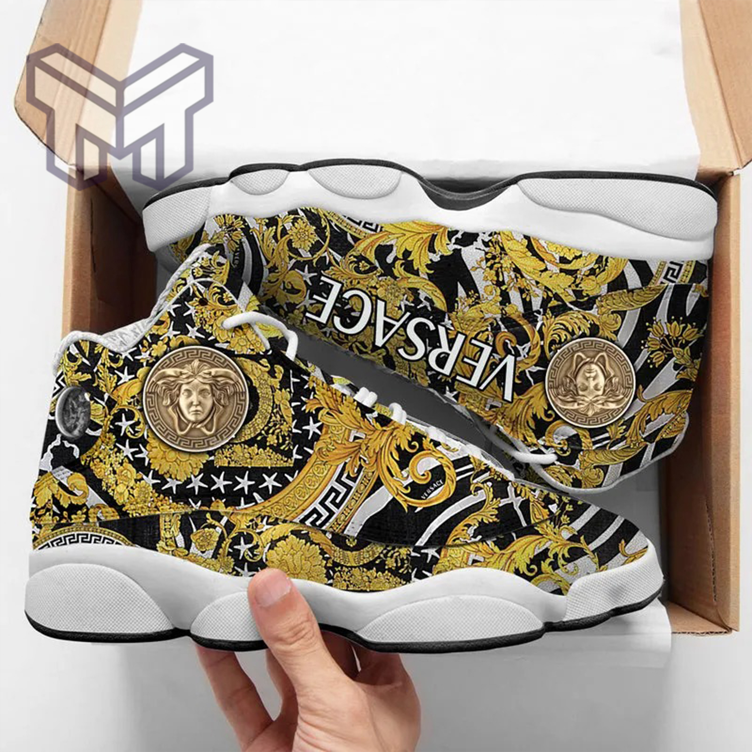 JWFancy Versace AJ13 Sneakers Shoes For Men And Women