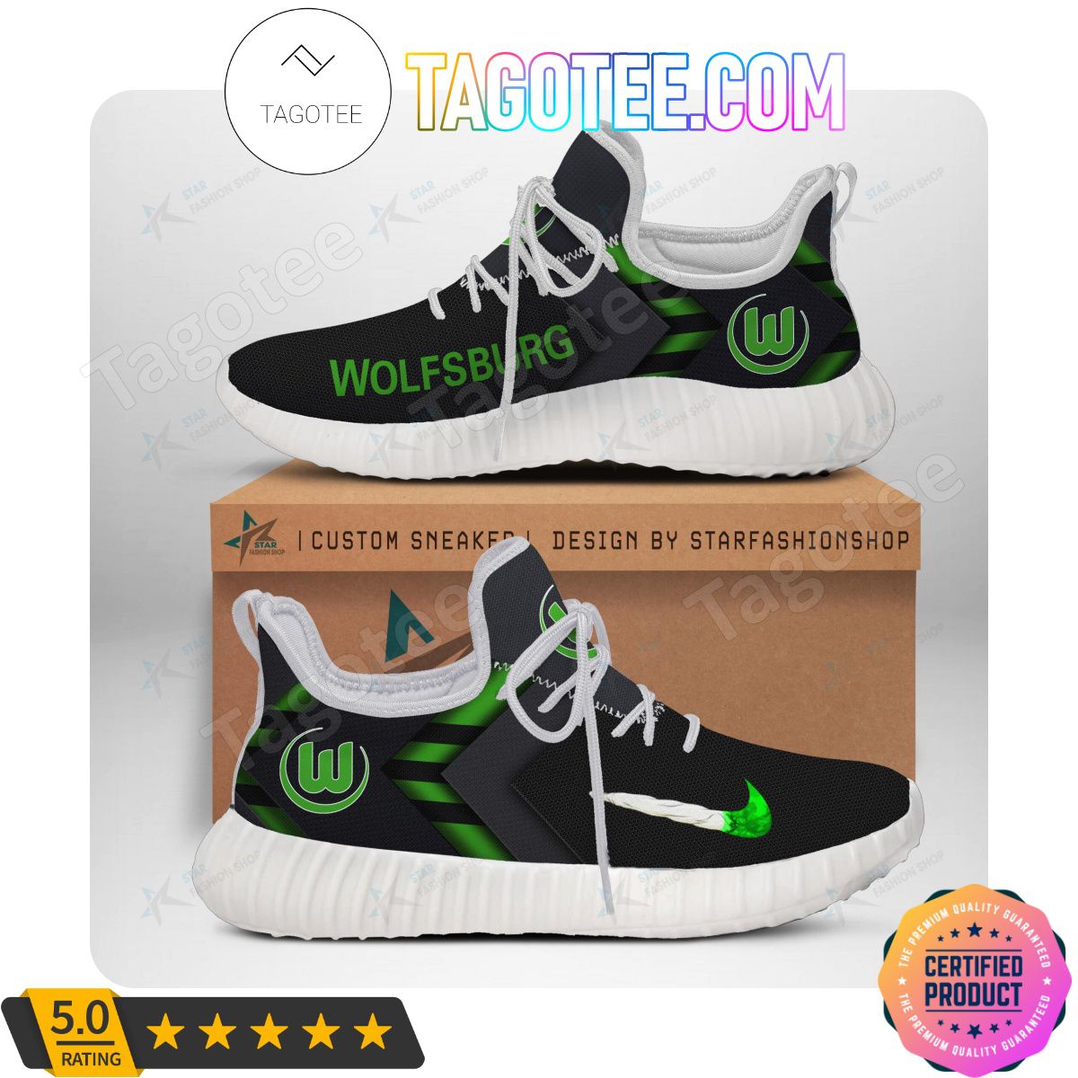 JWFancy VfL Wolfsburg Reze Sneakers Shoes For Men And Women