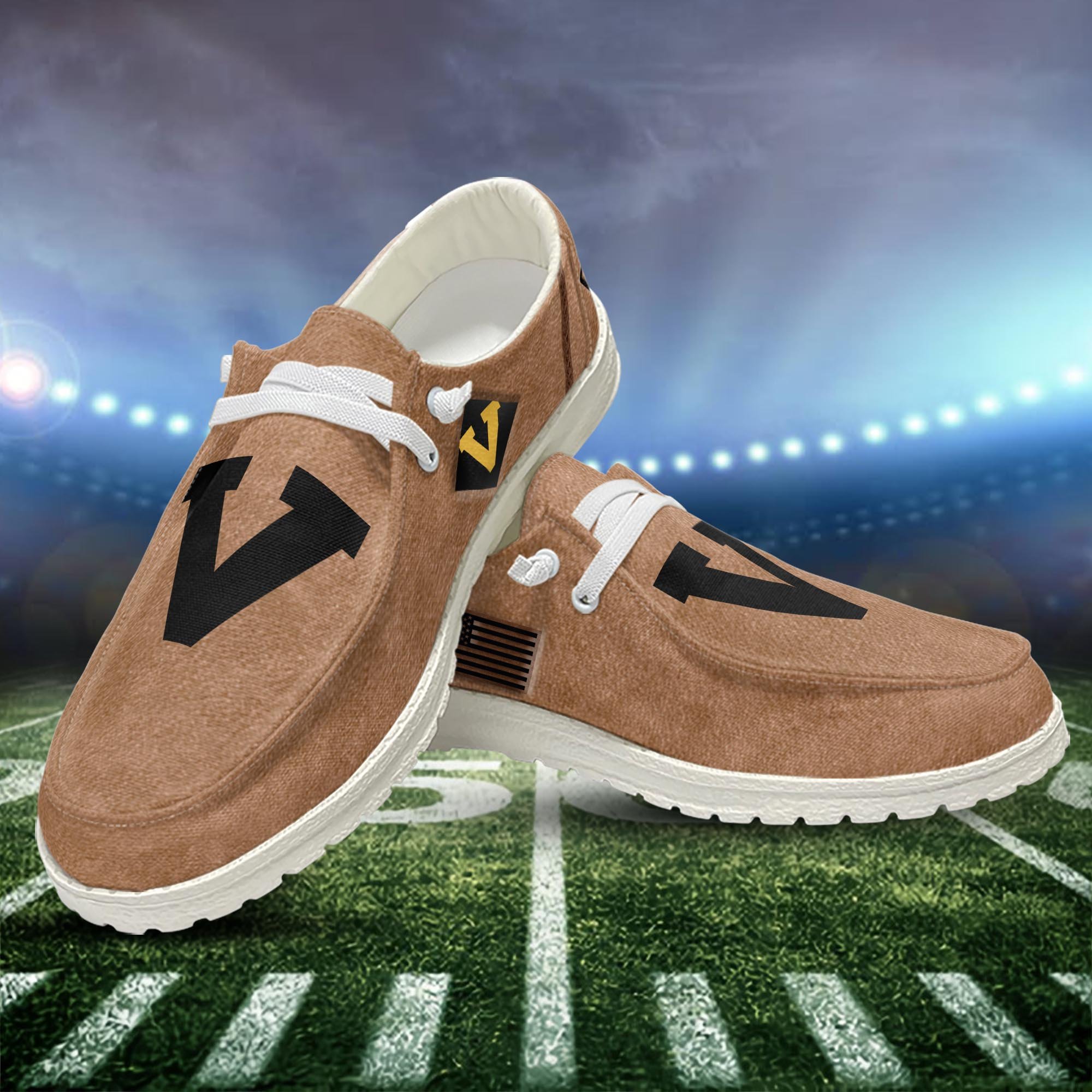 JWFancy Virginia Cavaliers Hey Dude Shoes Wally Men's Lace Up Loafers Comfortable For Men And Women