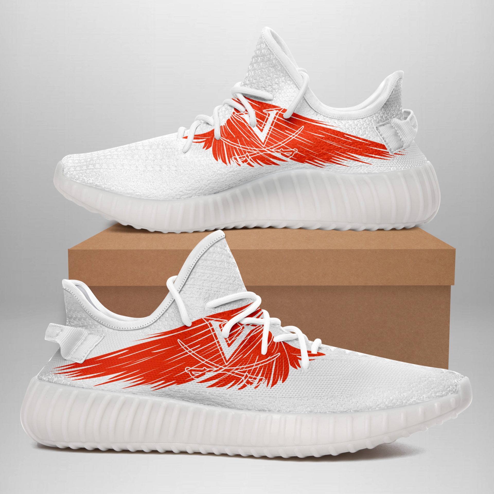 JWFancy Virginia Cavaliers Yeezy Boost Shoes For Men And Women