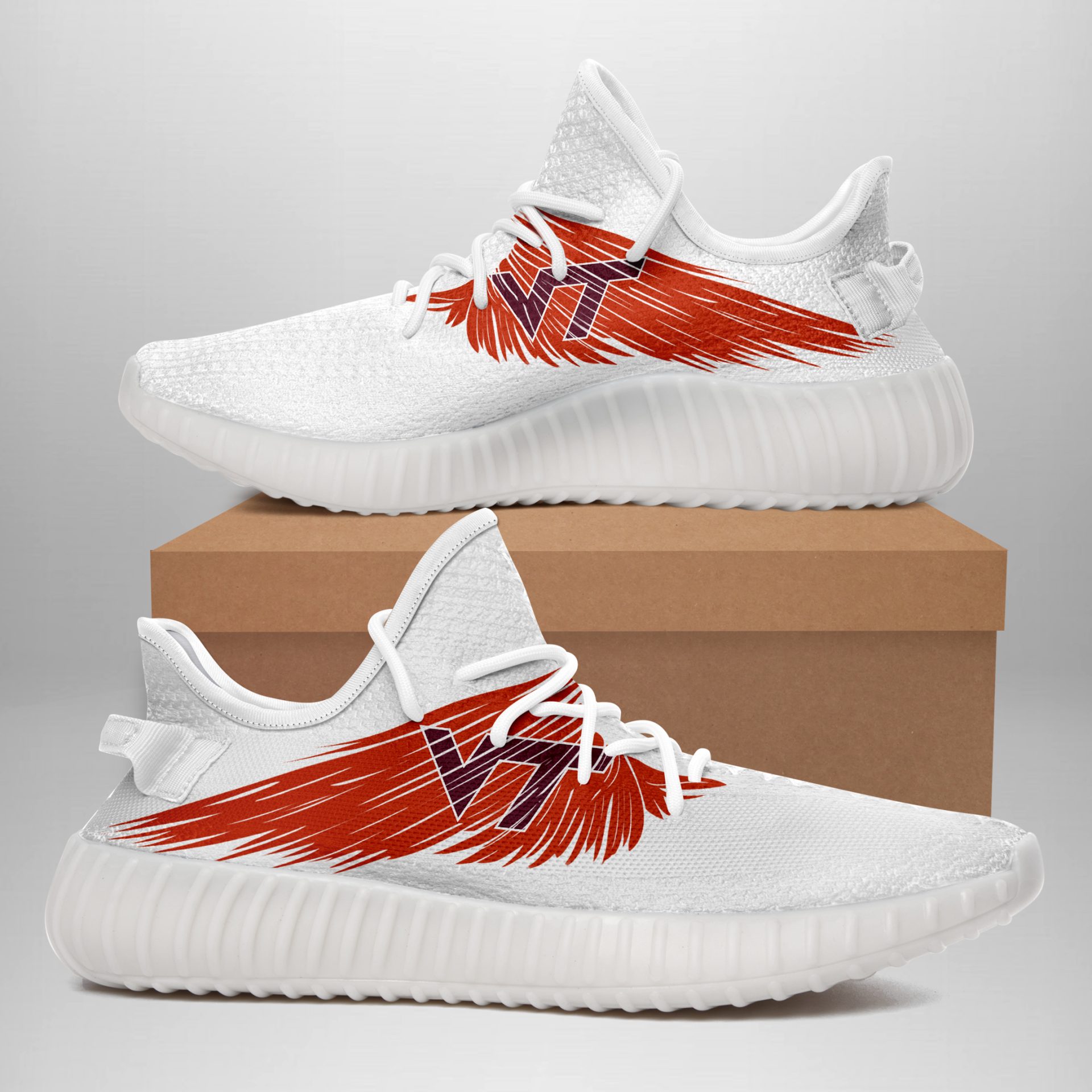 JWFancy Virginia Tech Hokies Yeezy Boost Shoes For Men And Women