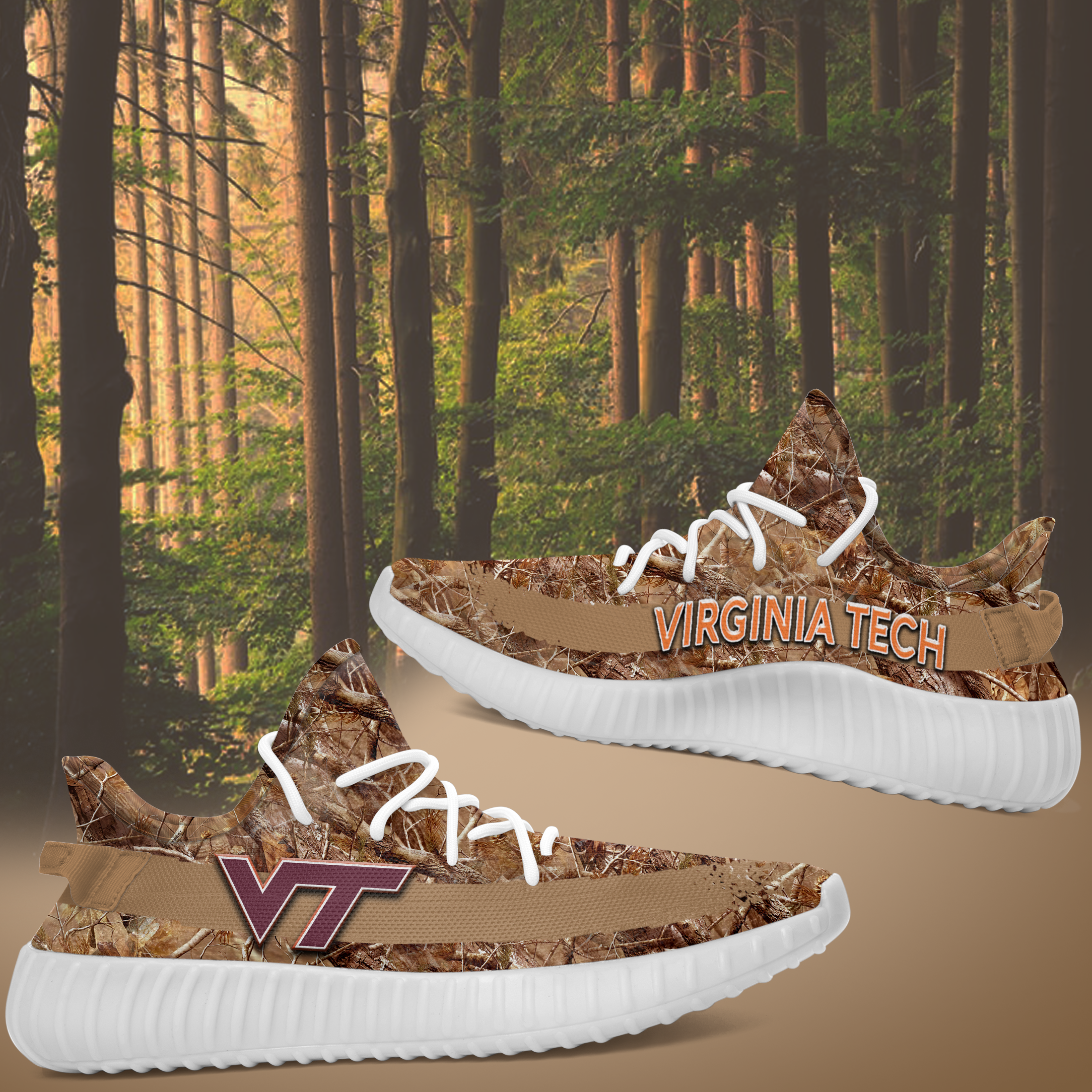 JWFancy Virginia Tech Hokies Yeezy Boost Shoes For Men And Women