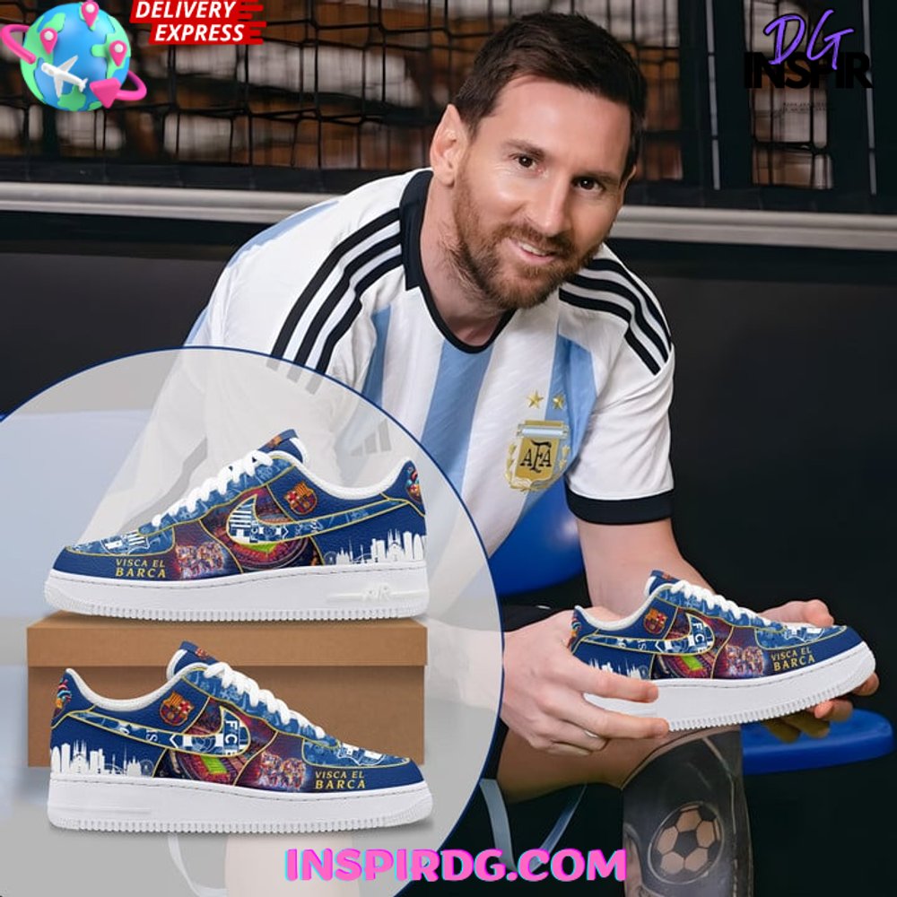 JWFancy Visca El Barcelona Air Low-Top Sneakers Shoes For Men And Women