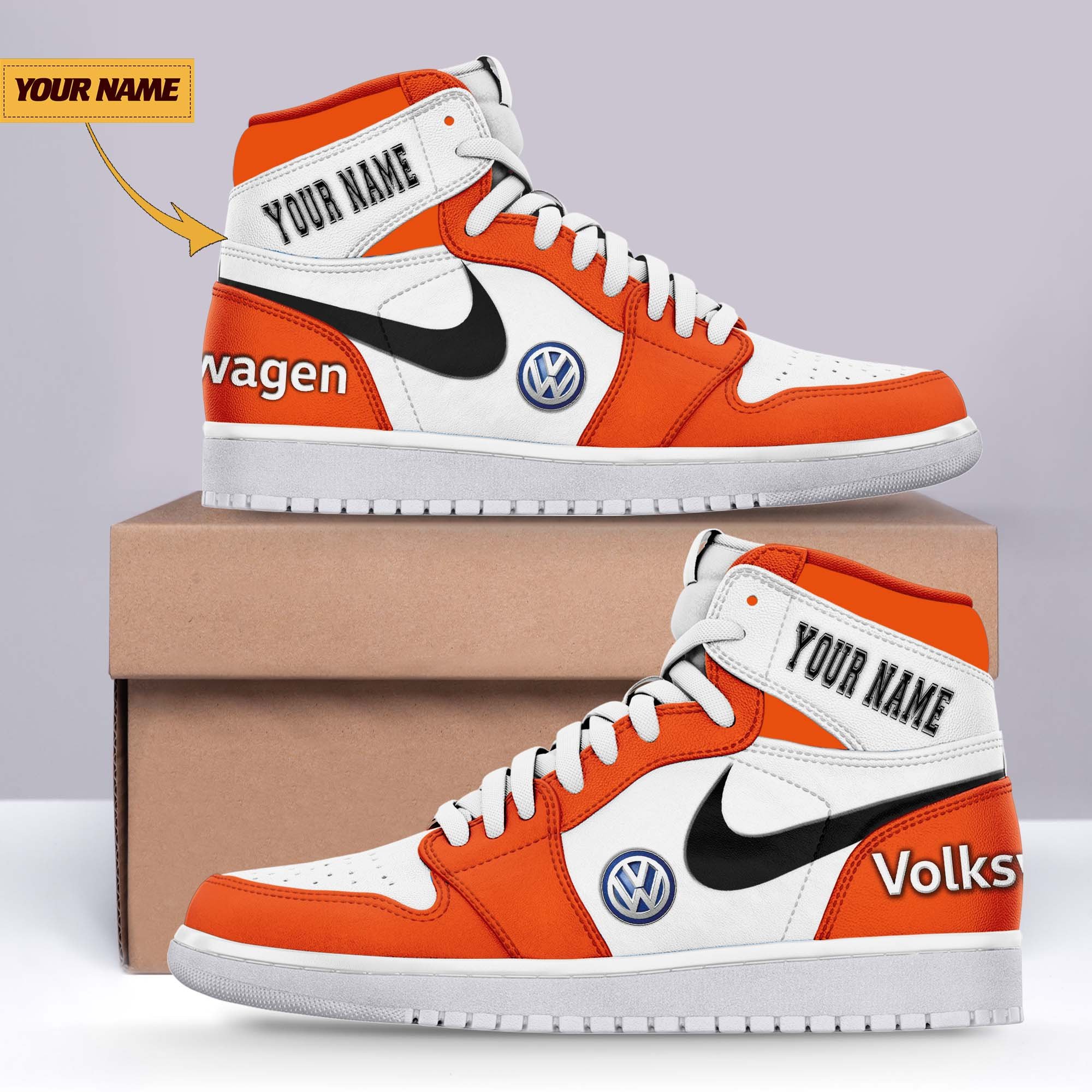 JWFancy Volkswagen AJ1 High Sneakers Shoes For Men And Women