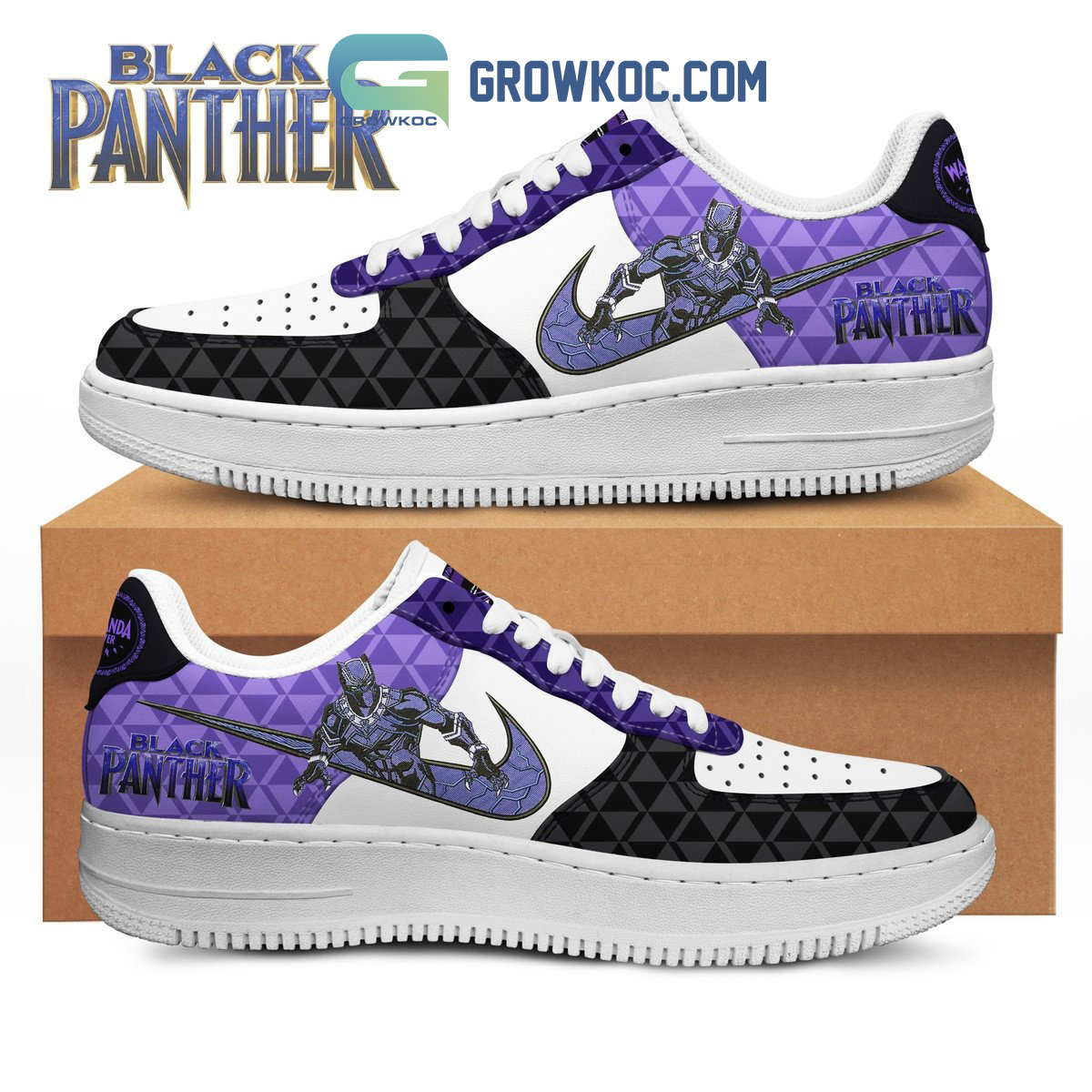 JWFancy Wakanda Forever Air Low-Top Sneakers Shoes For Men And Women