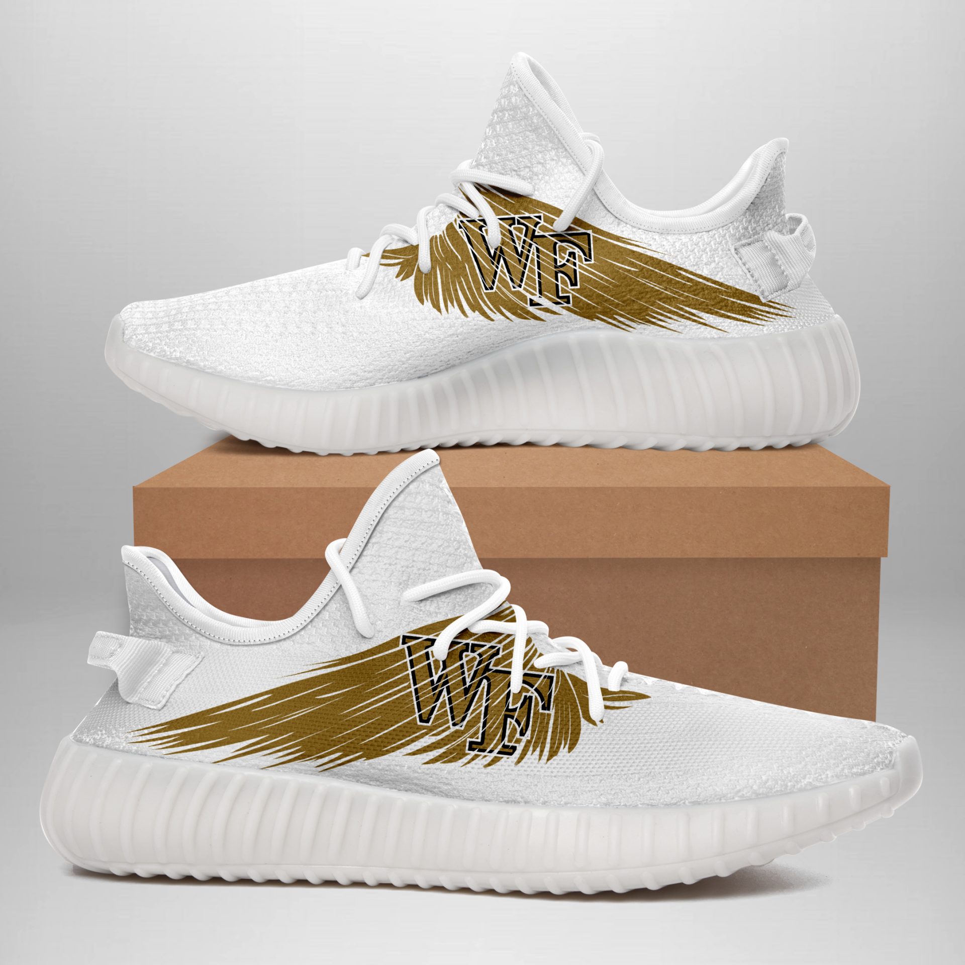 JWFancy Wake Forest Demon Deacons Yeezy Boost Shoes For Men And Women
