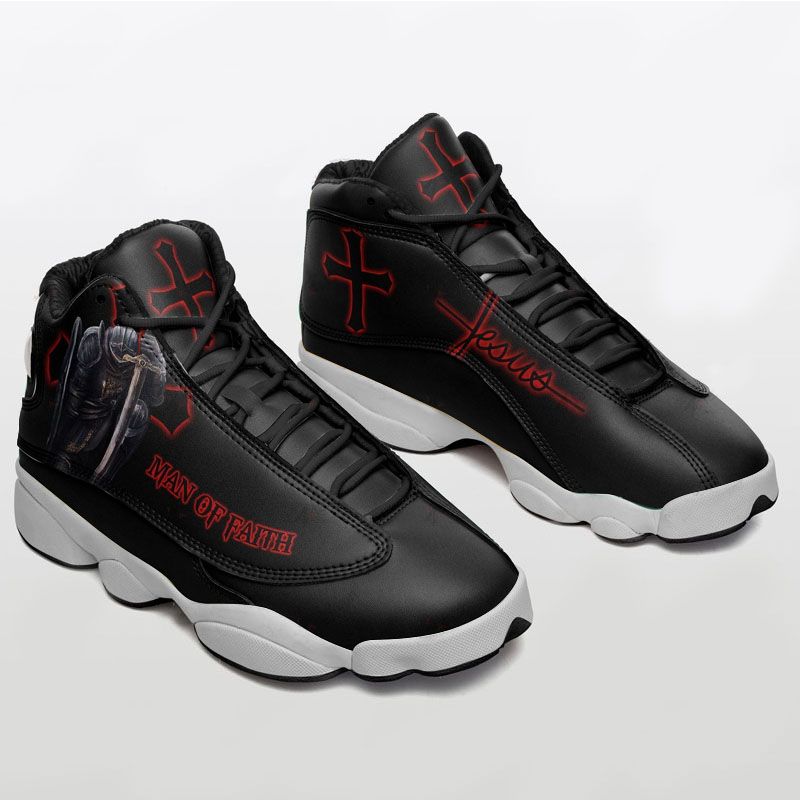 JWFancy Warrior Man Of Faith AJ13 Sneakers Shoes For Men And Women